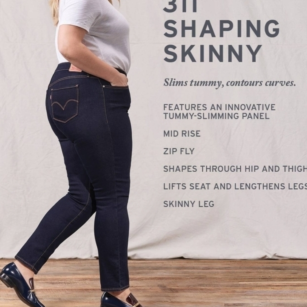 Levi's 311 Shaping Skinny Jeans in Dark Blue